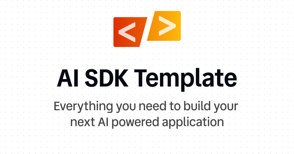 AI SDK Template